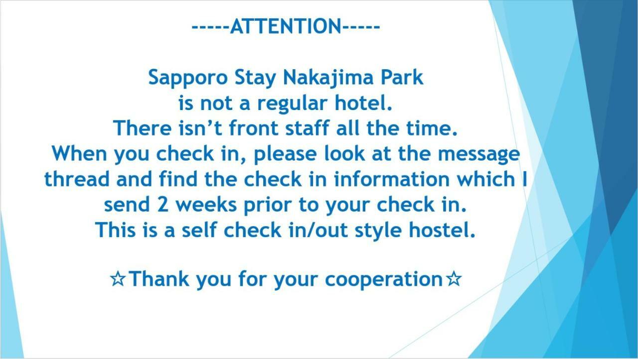 Sapporo Stay Nakajima Park 外观 照片